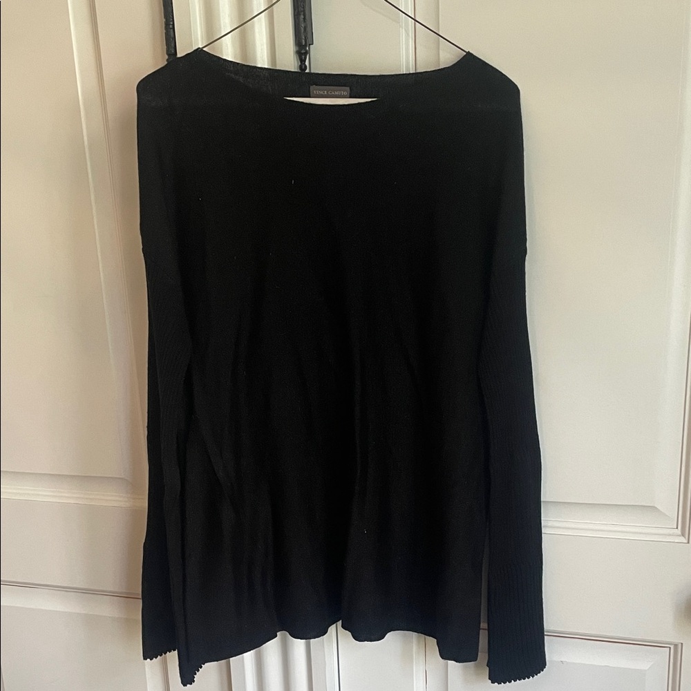 Vince Camuto Black Long Sleeve Sweater